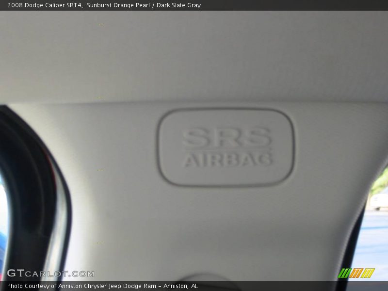 Sunburst Orange Pearl / Dark Slate Gray 2008 Dodge Caliber SRT4