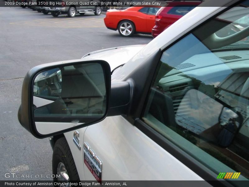 Bright White / Medium Slate Gray 2009 Dodge Ram 3500 Big Horn Edition Quad Cab