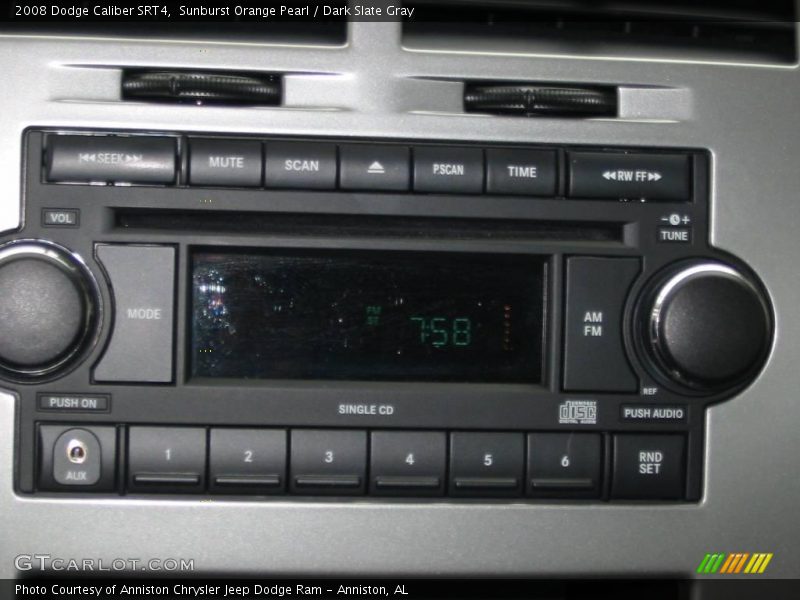 Sunburst Orange Pearl / Dark Slate Gray 2008 Dodge Caliber SRT4