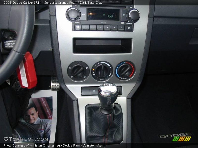 Sunburst Orange Pearl / Dark Slate Gray 2008 Dodge Caliber SRT4