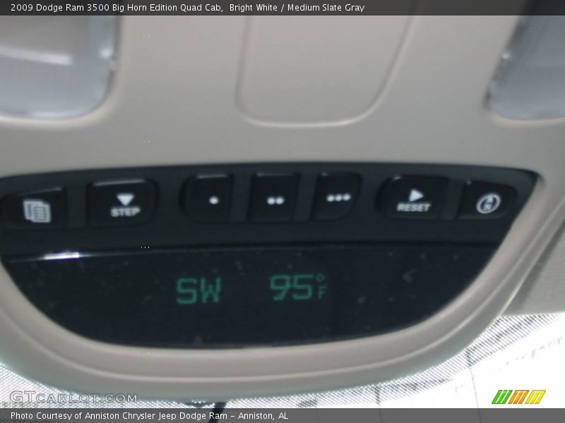 Bright White / Medium Slate Gray 2009 Dodge Ram 3500 Big Horn Edition Quad Cab