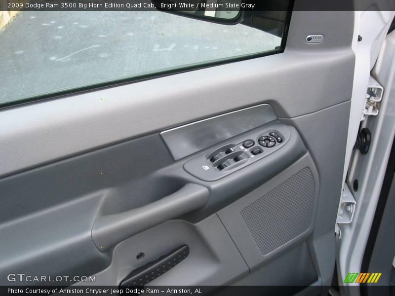 Bright White / Medium Slate Gray 2009 Dodge Ram 3500 Big Horn Edition Quad Cab