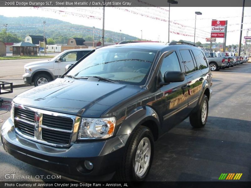 Steel Blue Metallic / Dark/Light Slate Gray 2008 Dodge Durango SLT