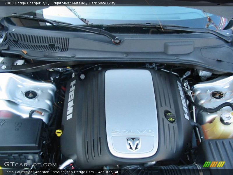 Bright Silver Metallic / Dark Slate Gray 2008 Dodge Charger R/T