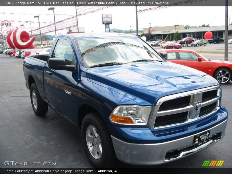 Deep Water Blue Pearl / Dark Slate/Medium Graystone 2009 Dodge Ram 1500 SLT Regular Cab