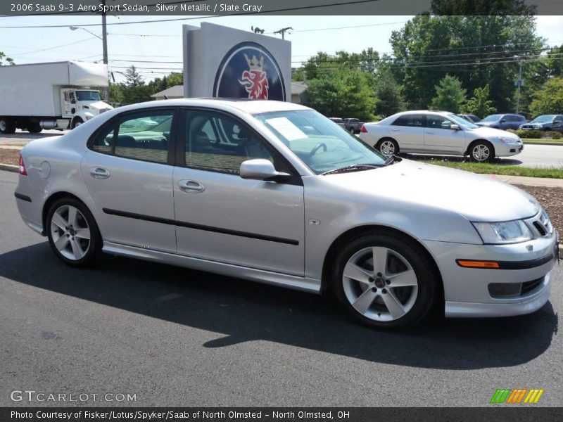 Silver Metallic / Slate Gray 2006 Saab 9-3 Aero Sport Sedan
