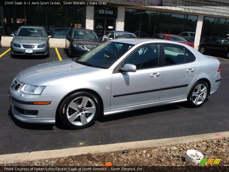 Silver Metallic / Slate Gray 2006 Saab 9-3 Aero Sport Sedan