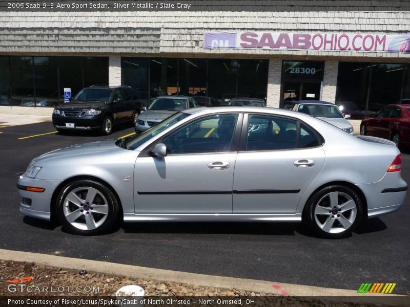 Silver Metallic / Slate Gray 2006 Saab 9-3 Aero Sport Sedan