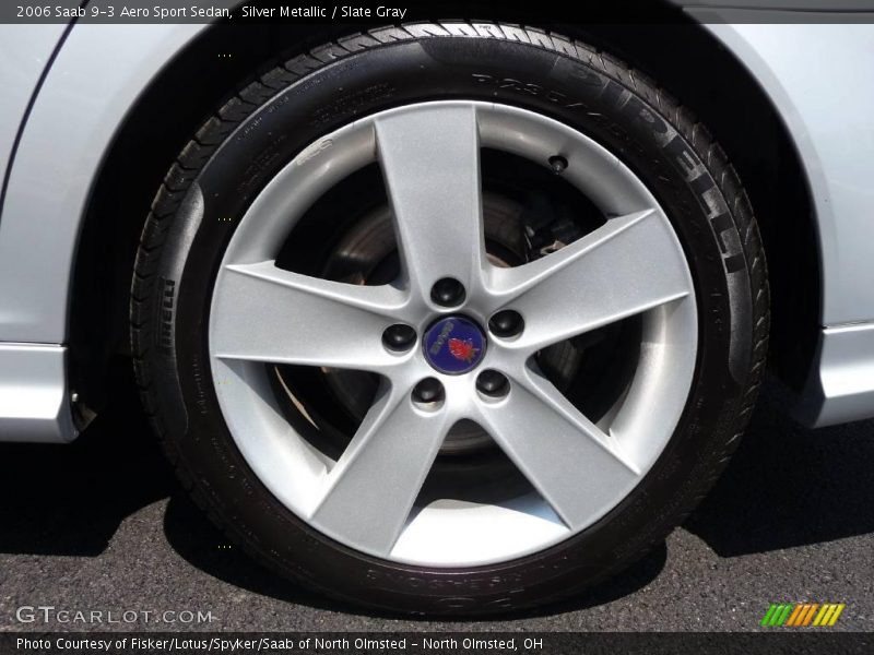 Silver Metallic / Slate Gray 2006 Saab 9-3 Aero Sport Sedan