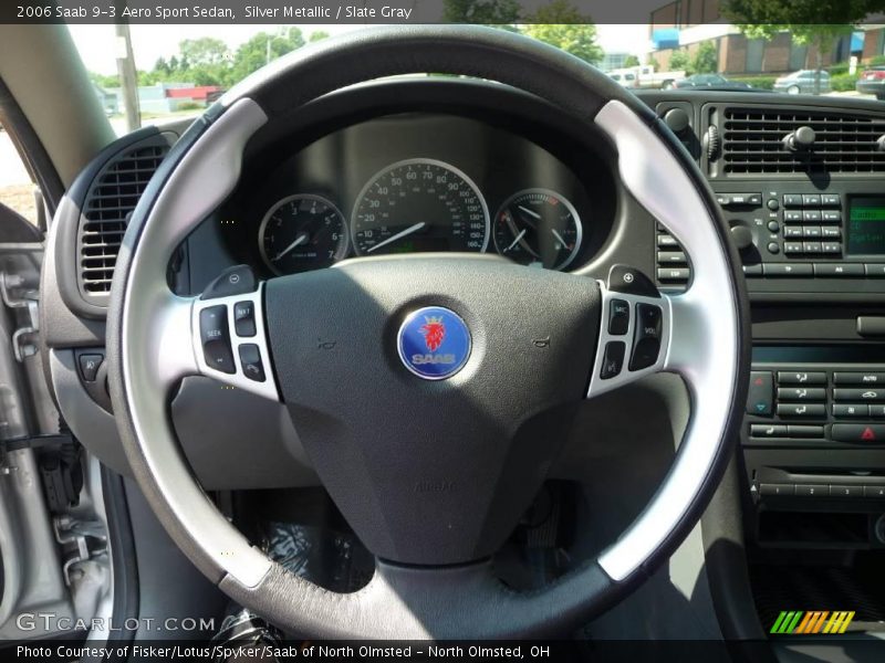 Silver Metallic / Slate Gray 2006 Saab 9-3 Aero Sport Sedan