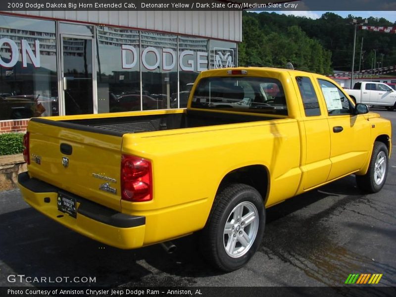 Detonator Yellow / Dark Slate Gray/Medium Slate Gray 2009 Dodge Dakota Big Horn Extended Cab