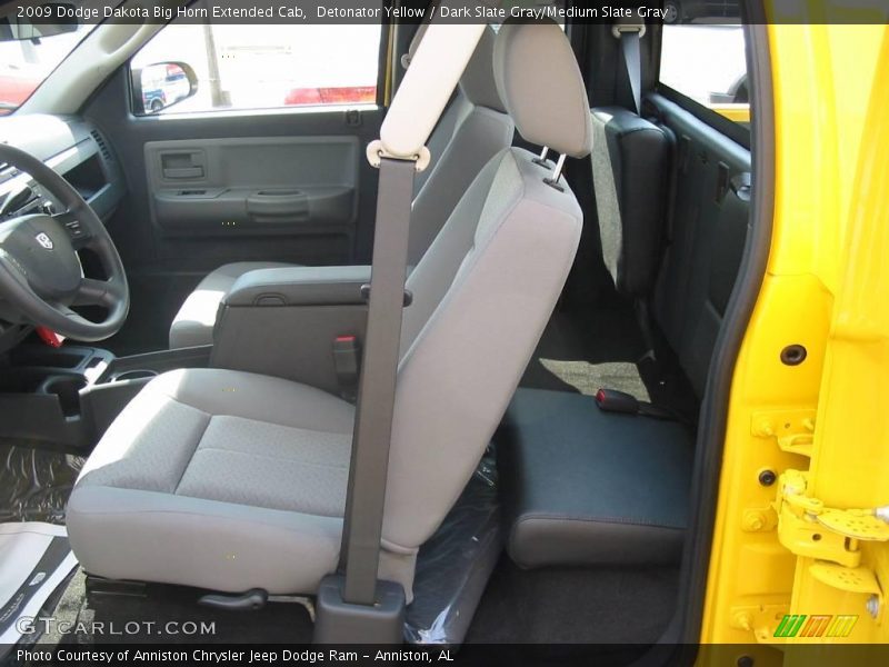 Detonator Yellow / Dark Slate Gray/Medium Slate Gray 2009 Dodge Dakota Big Horn Extended Cab