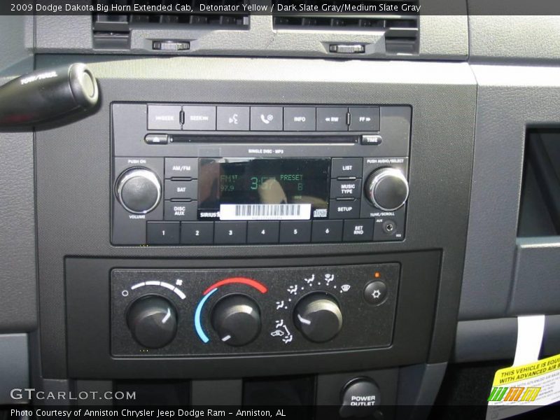 Detonator Yellow / Dark Slate Gray/Medium Slate Gray 2009 Dodge Dakota Big Horn Extended Cab