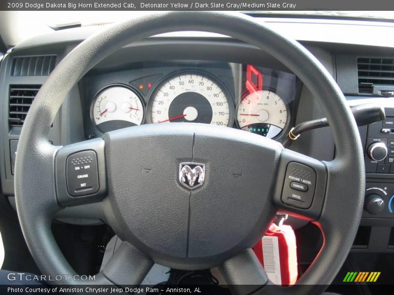 Detonator Yellow / Dark Slate Gray/Medium Slate Gray 2009 Dodge Dakota Big Horn Extended Cab