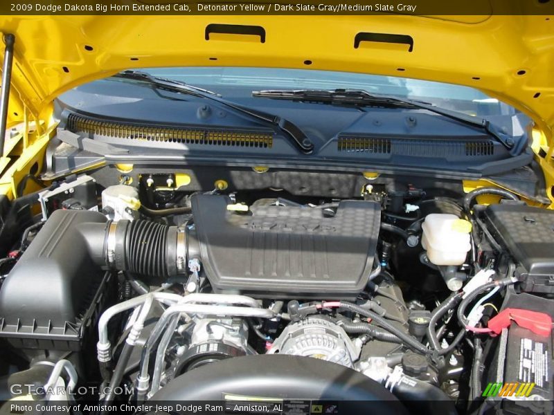 Detonator Yellow / Dark Slate Gray/Medium Slate Gray 2009 Dodge Dakota Big Horn Extended Cab