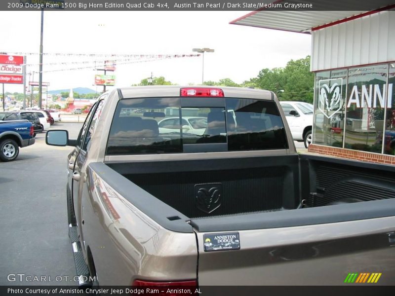 Austin Tan Pearl / Dark Slate/Medium Graystone 2009 Dodge Ram 1500 Big Horn Edition Quad Cab 4x4