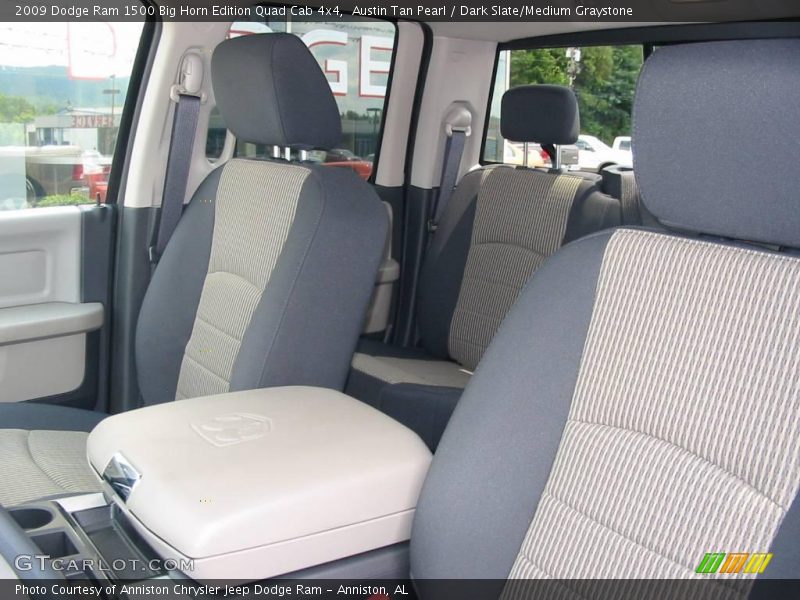 Austin Tan Pearl / Dark Slate/Medium Graystone 2009 Dodge Ram 1500 Big Horn Edition Quad Cab 4x4