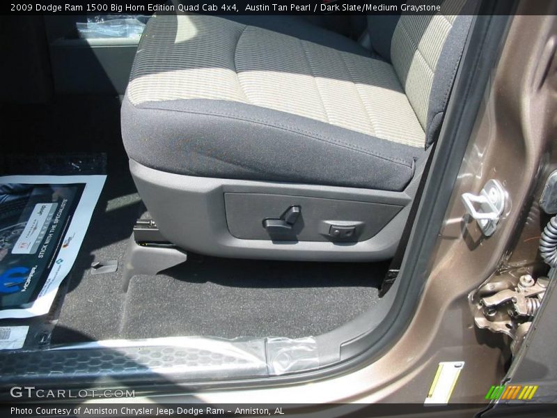 Austin Tan Pearl / Dark Slate/Medium Graystone 2009 Dodge Ram 1500 Big Horn Edition Quad Cab 4x4