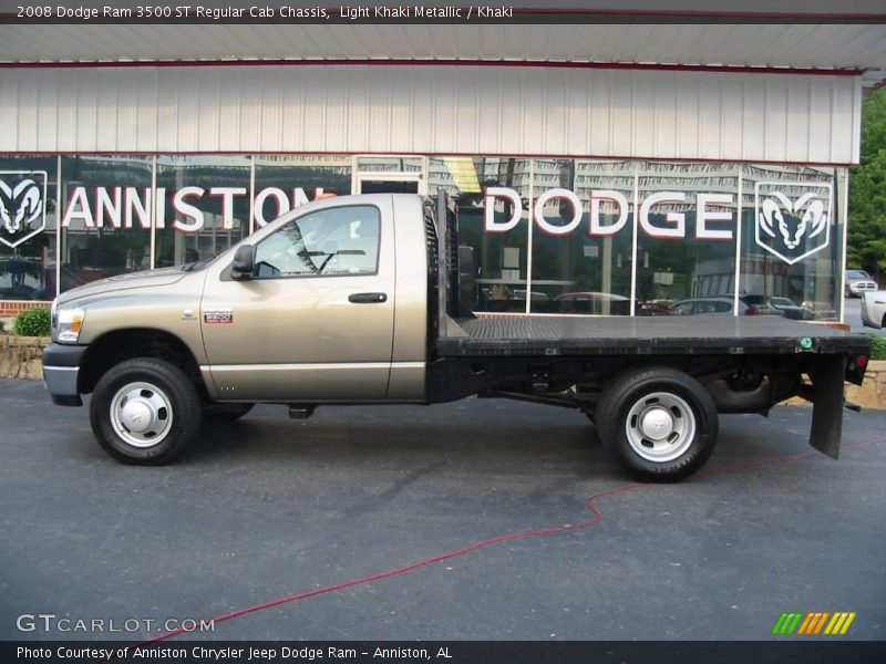 Light Khaki Metallic / Khaki 2008 Dodge Ram 3500 ST Regular Cab Chassis