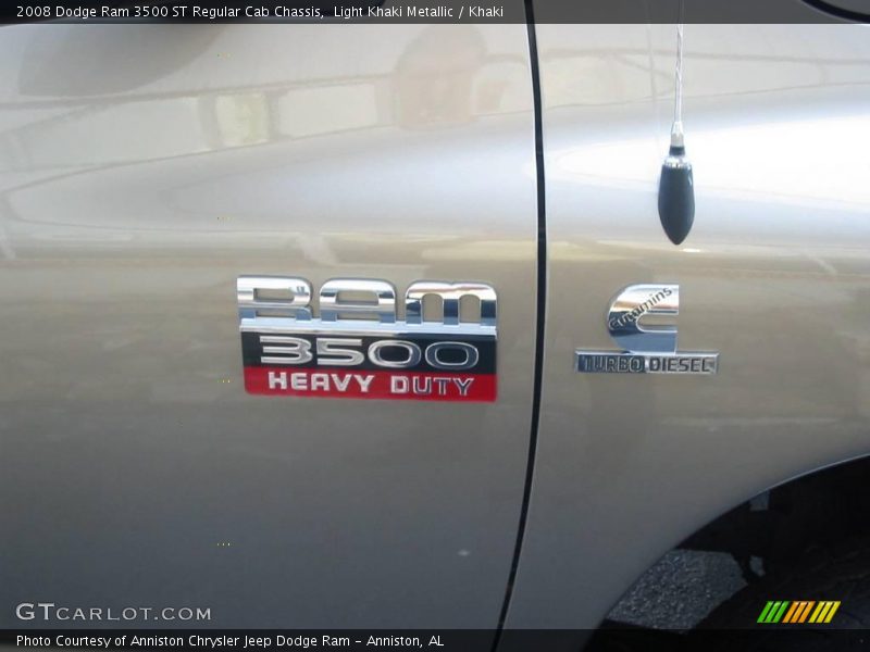 Light Khaki Metallic / Khaki 2008 Dodge Ram 3500 ST Regular Cab Chassis