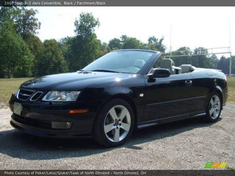 Black / Parchment/Black 2007 Saab 9-3 Aero Convertible
