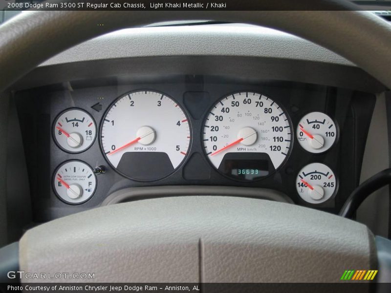 Light Khaki Metallic / Khaki 2008 Dodge Ram 3500 ST Regular Cab Chassis