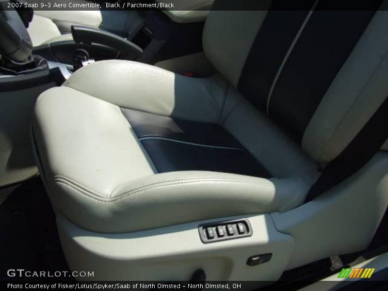 Black / Parchment/Black 2007 Saab 9-3 Aero Convertible