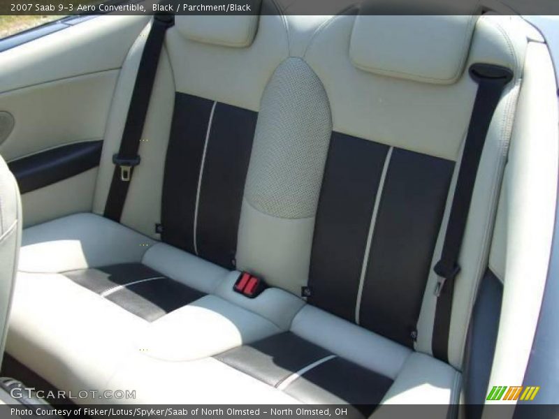 Black / Parchment/Black 2007 Saab 9-3 Aero Convertible