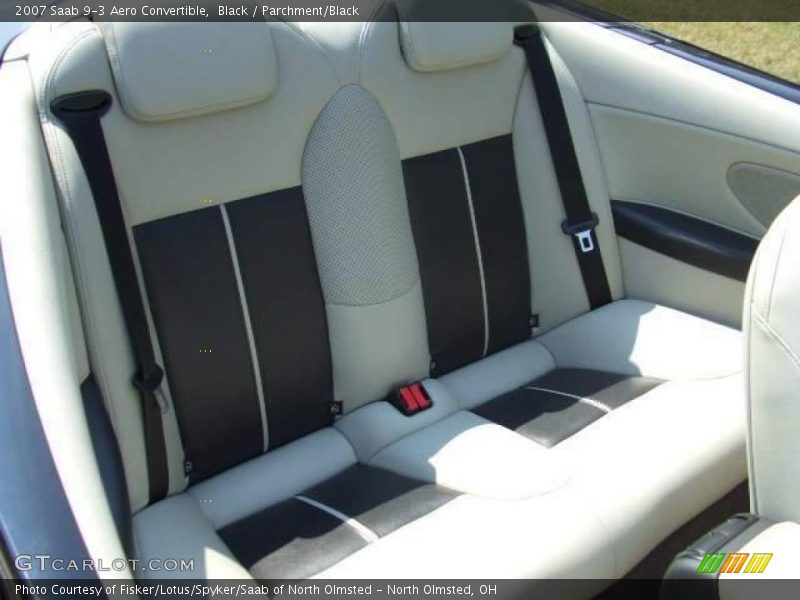 Black / Parchment/Black 2007 Saab 9-3 Aero Convertible