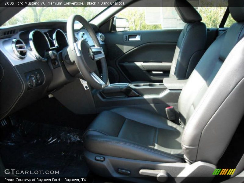 Black / Dark Charcoal 2009 Ford Mustang V6 Premium Convertible