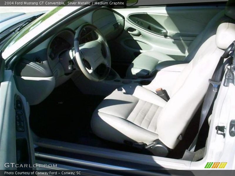 Silver Metallic / Medium Graphite 2004 Ford Mustang GT Convertible