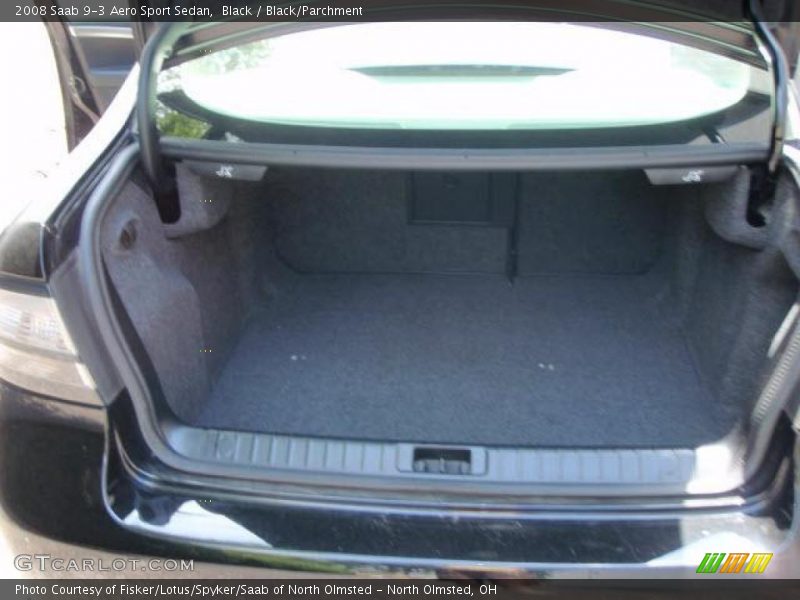 Black / Black/Parchment 2008 Saab 9-3 Aero Sport Sedan