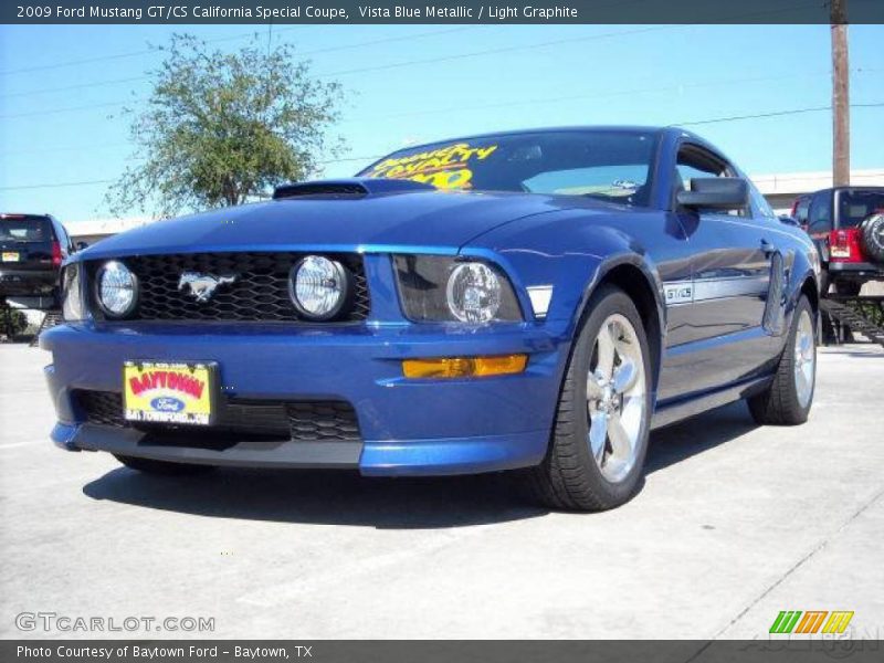 Vista Blue Metallic / Light Graphite 2009 Ford Mustang GT/CS California Special Coupe