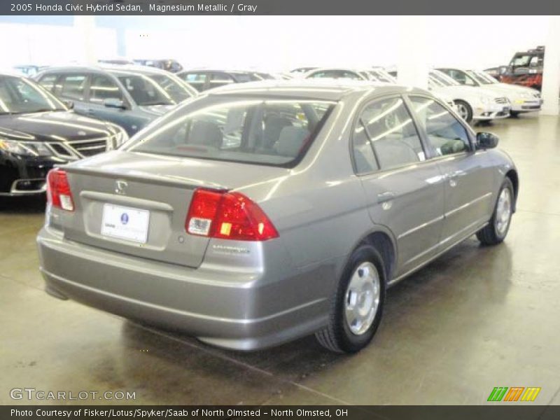 Magnesium Metallic / Gray 2005 Honda Civic Hybrid Sedan