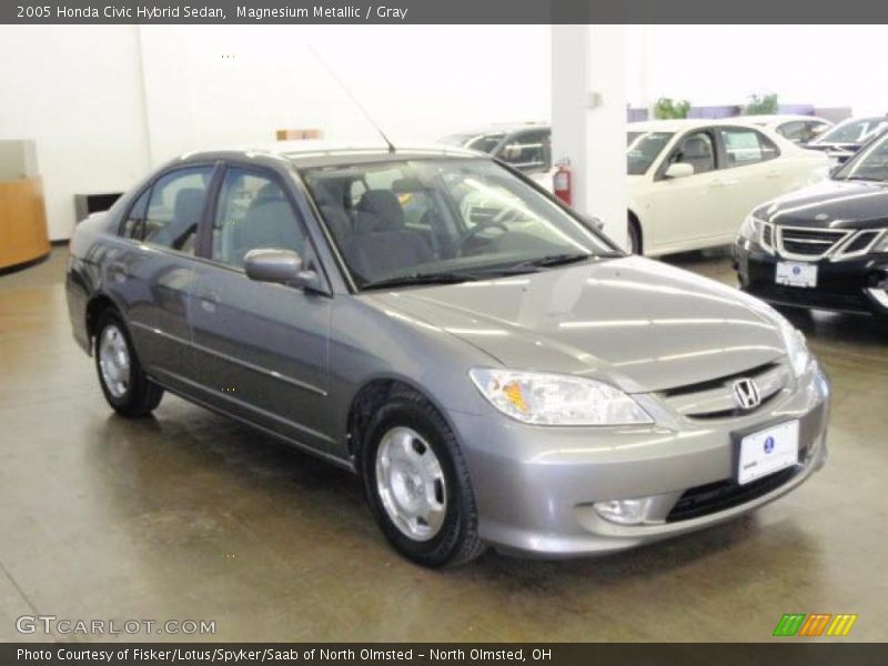 Magnesium Metallic / Gray 2005 Honda Civic Hybrid Sedan
