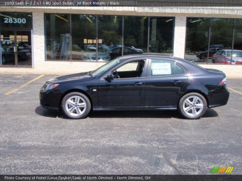 Jet Black Metallic / Black 2009 Saab 9-3 2.0T XWD Sport Sedan