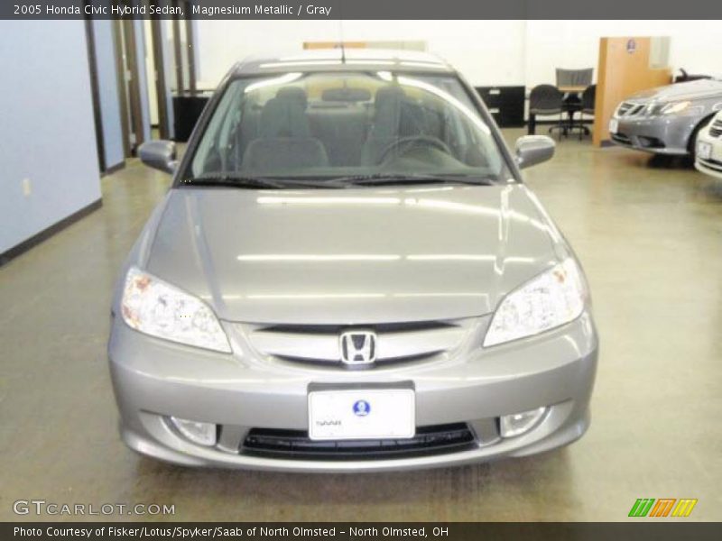 Magnesium Metallic / Gray 2005 Honda Civic Hybrid Sedan