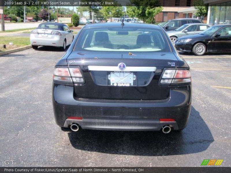 Jet Black Metallic / Black 2009 Saab 9-3 2.0T XWD Sport Sedan