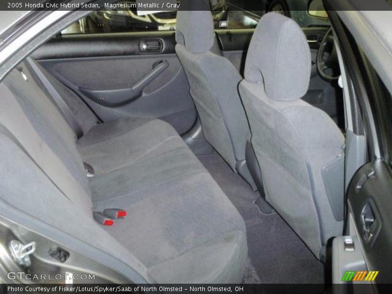 Magnesium Metallic / Gray 2005 Honda Civic Hybrid Sedan
