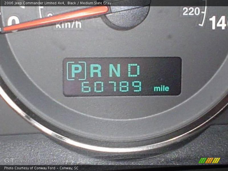 Black / Medium Slate Gray 2006 Jeep Commander Limited 4x4