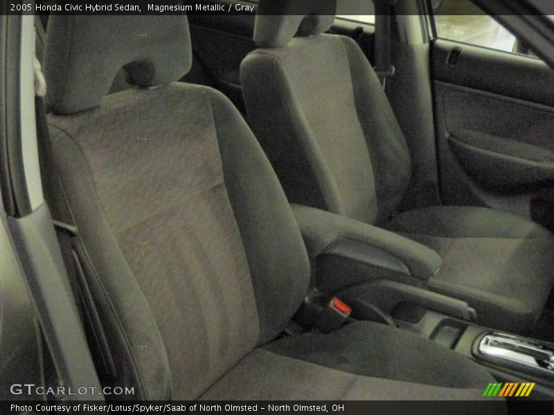 Magnesium Metallic / Gray 2005 Honda Civic Hybrid Sedan