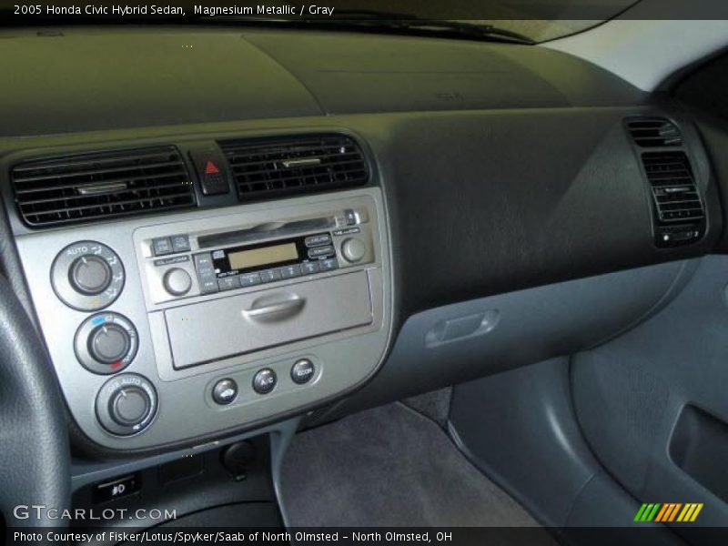 Magnesium Metallic / Gray 2005 Honda Civic Hybrid Sedan