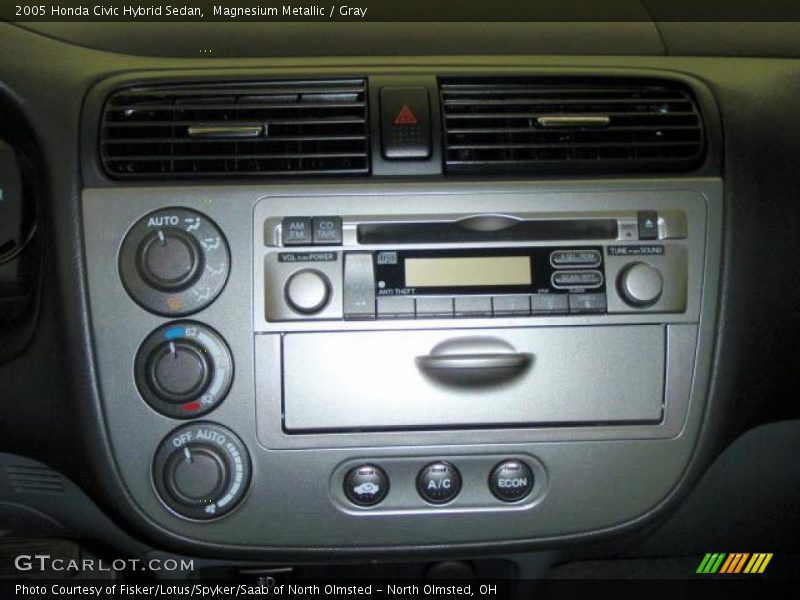 Magnesium Metallic / Gray 2005 Honda Civic Hybrid Sedan