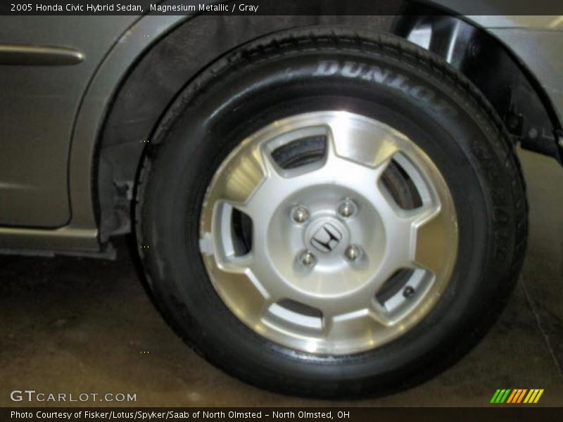 Magnesium Metallic / Gray 2005 Honda Civic Hybrid Sedan