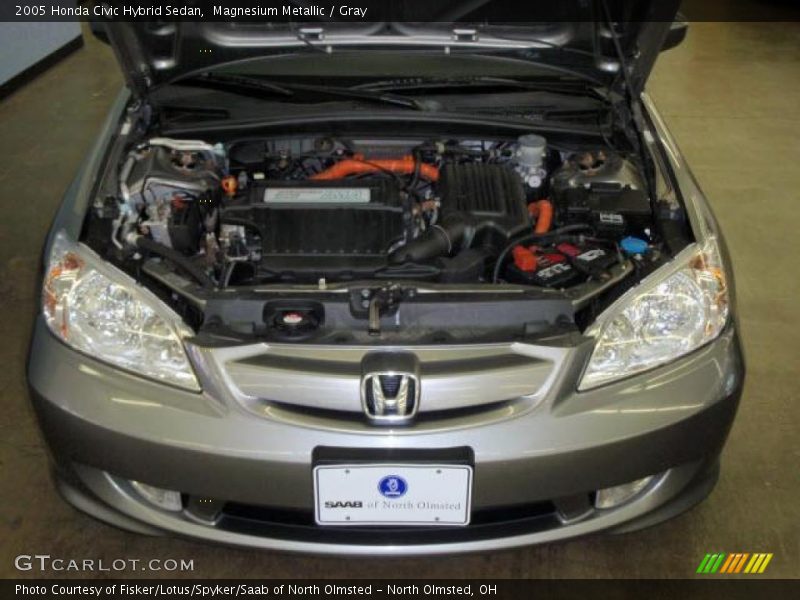 Magnesium Metallic / Gray 2005 Honda Civic Hybrid Sedan
