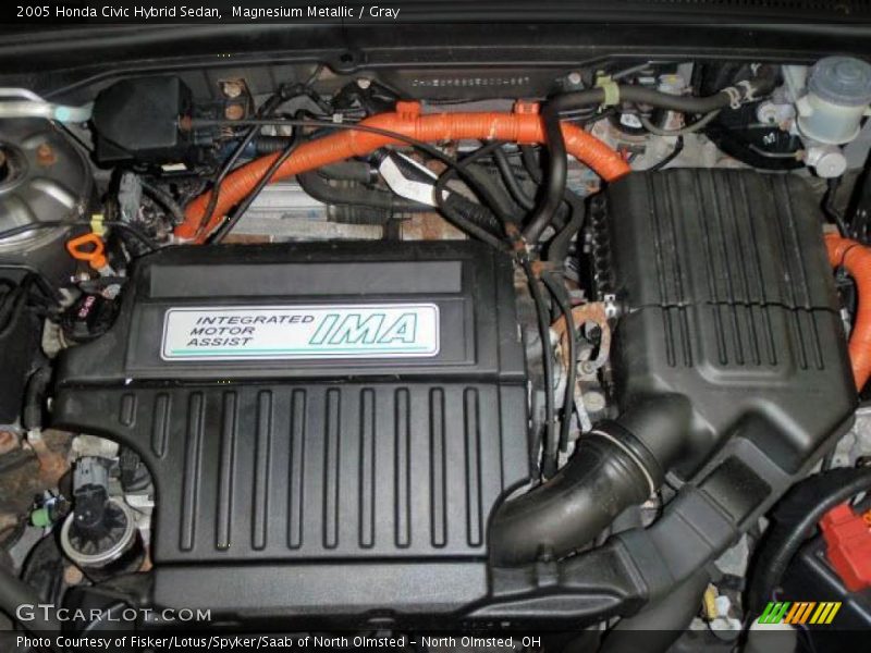 Magnesium Metallic / Gray 2005 Honda Civic Hybrid Sedan