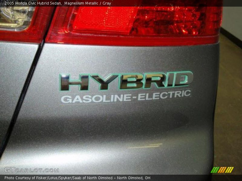 Magnesium Metallic / Gray 2005 Honda Civic Hybrid Sedan