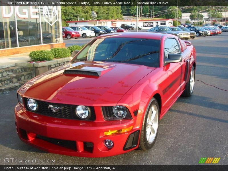 Dark Candy Apple Red / Charcoal Black/Dove 2008 Ford Mustang GT/CS California Special Coupe