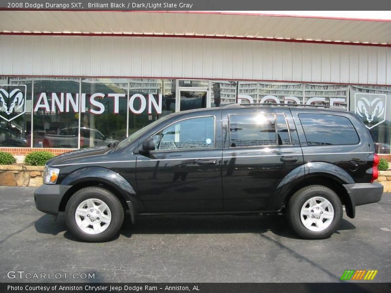 Brilliant Black / Dark/Light Slate Gray 2008 Dodge Durango SXT