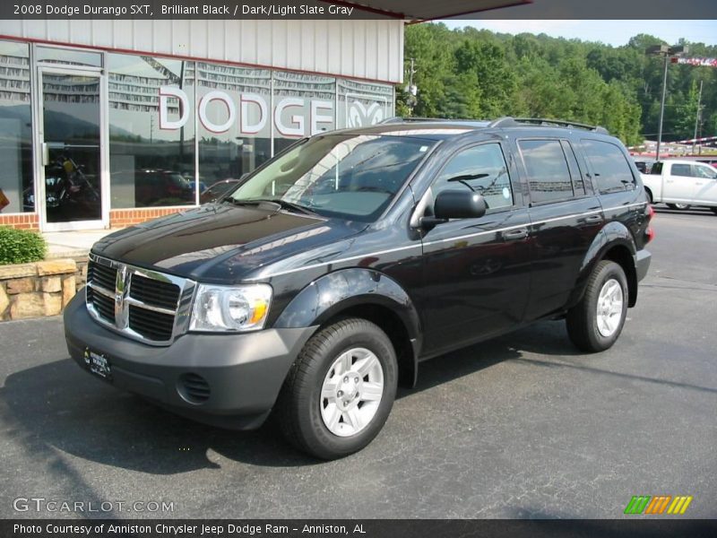 Brilliant Black / Dark/Light Slate Gray 2008 Dodge Durango SXT